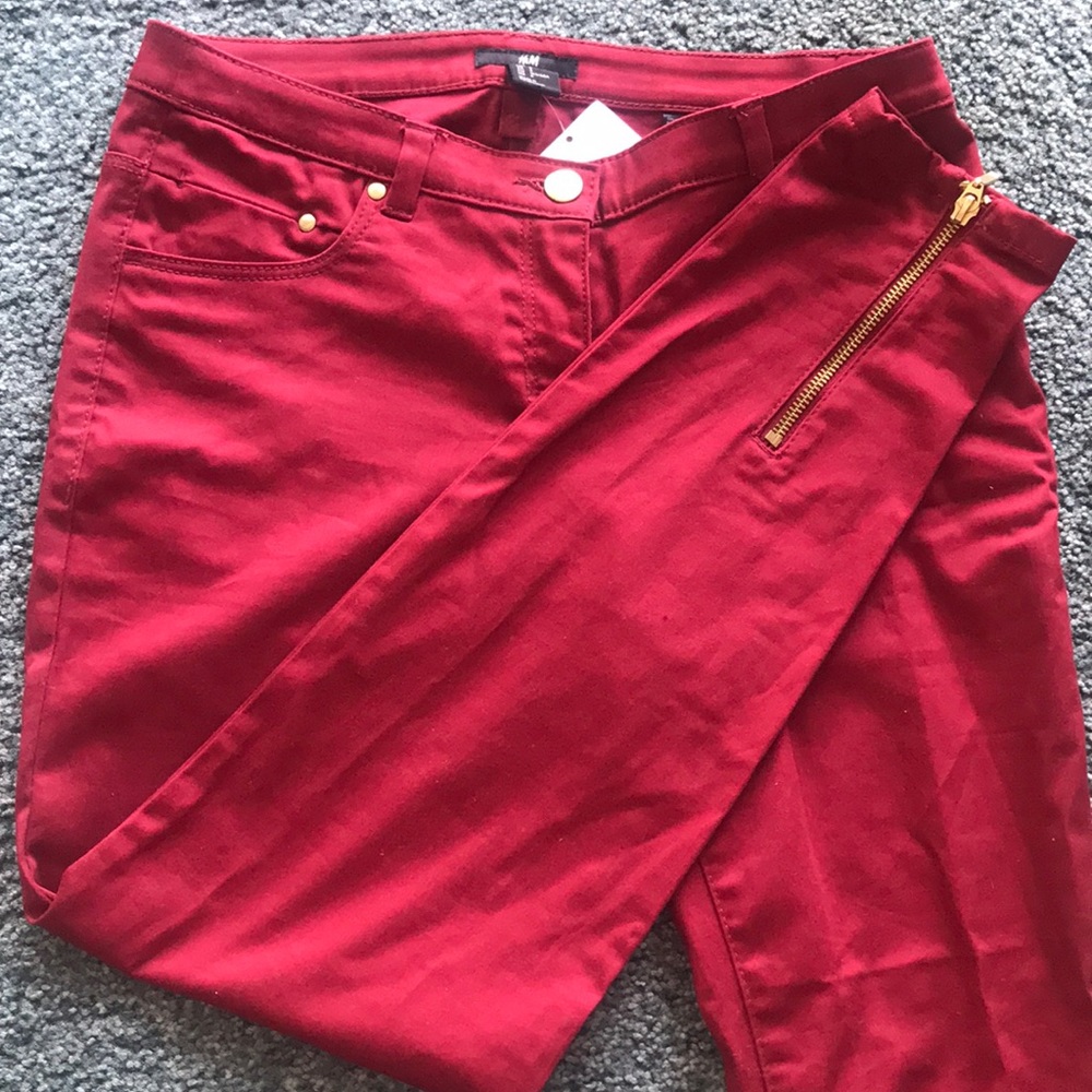 H&M Red Pants - New With Tag